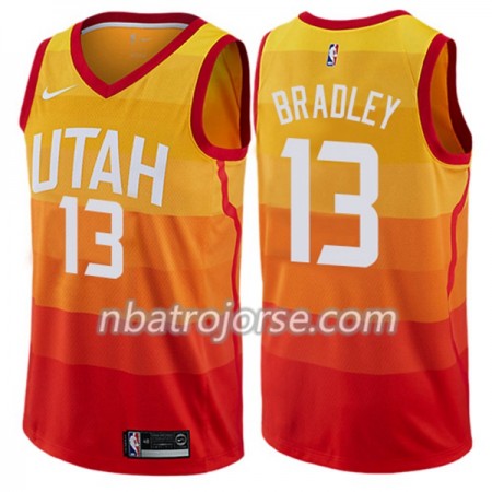 Män Utah Jazz Tröja Tony Bradley 13 Nike City Edition Swingman